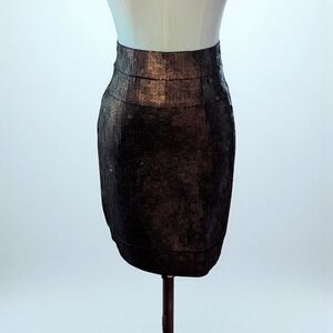 NWT Size S Herve Leger Mosaic Body Hugging Skirt